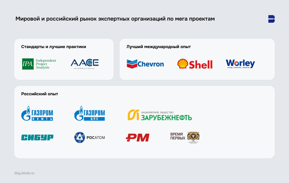 Мировой и российский рынок экспертных организаций по мегапроектам